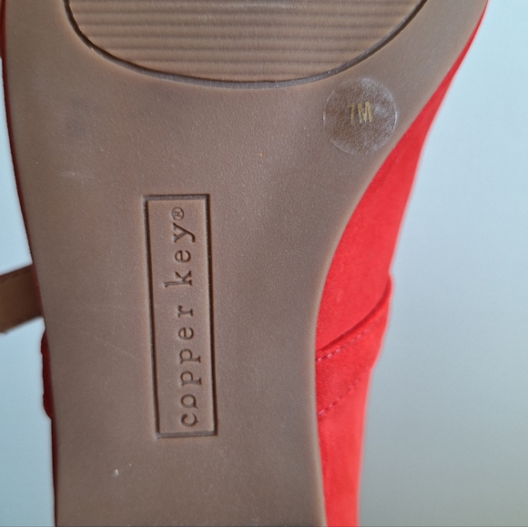 Copper Key Mary Jane Red Style Shoes 7M - Picture 9 of 9